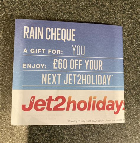 jet2 rain check voucher code  RCA99254FD